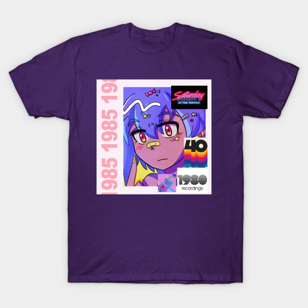 Retro Vaporwave 80s anime aesthetic T-Shirt by KinseiNoHime